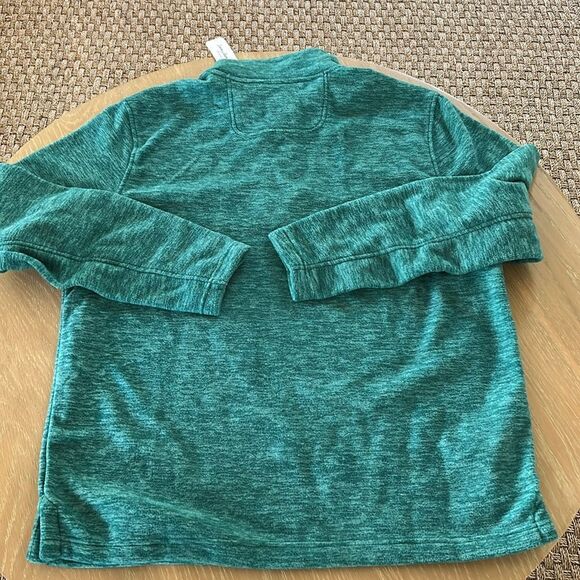 Tommy Bahama Cloud Peak, Half Zip Fleece Sweatshirt Quetzal Green, Large, NWT - Picture 3 of 10